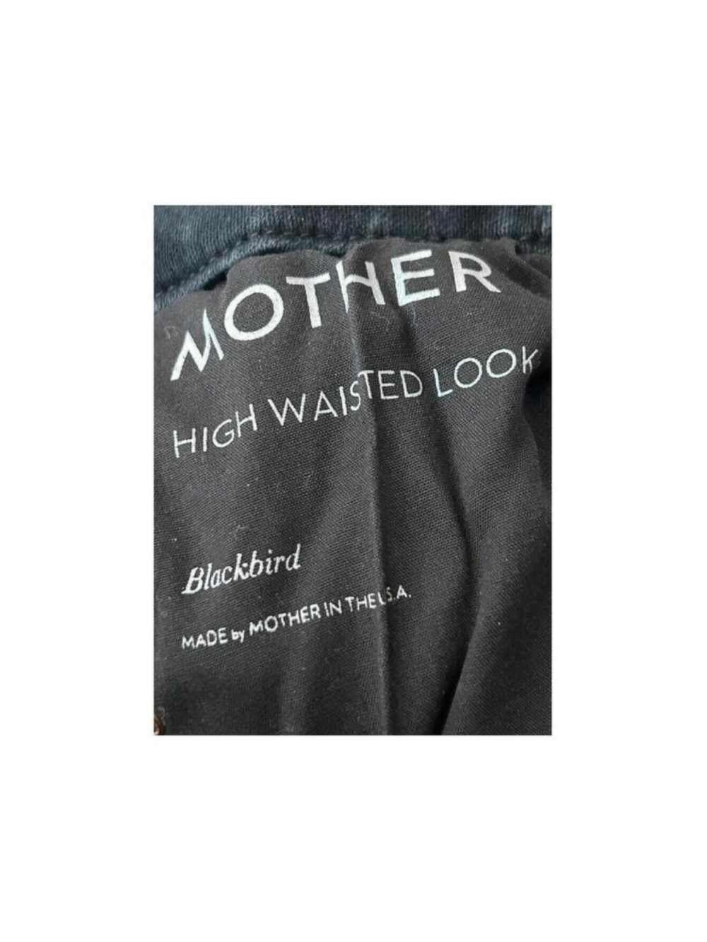 Mother Blackbird High Waist Black Jeans Size 28 - Picture 3 of 8